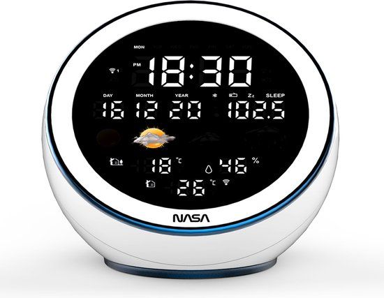 Nasa - Station Météo - Enceinte Bluetooth WSP1500 Noire - 2 capteurs extérieurs
