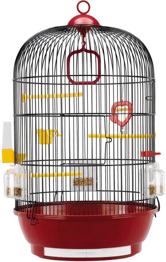Ferplast Vogelkooi Diva - Zwart/Bordeau
