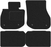 Wielganizator WLG-CARLUX-ANTHRA Serie - Auto Vloermatten - Antraciet - Voor BMW iX1 - 2022