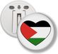 Merkloos / Sans marque KadoExpress Button Met Clip - Hart Vlag Palestina