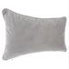 Atmosphera Bank/sierkussens huiskamer Sophia - 30 x 50 cm - Zilvergrijs - polyester - met rits