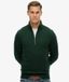 Superdry Homme Sweatshirt Vintage Logo Demi-zip Brodé Green Taille: S