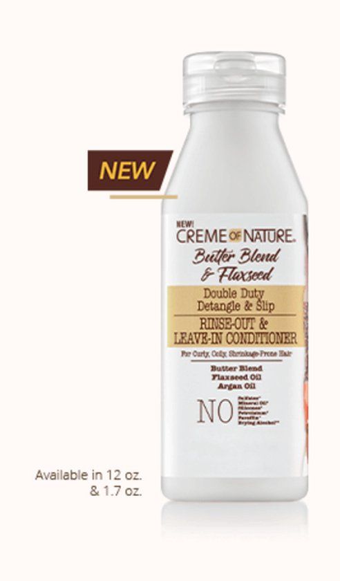 Creme of Nature Butter Blend & Flaxseed Leave-In Conditioner 355ml