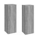 Meubles TV 2 pièces 30,5x30x90 cm bois traité gris chêne sonoma