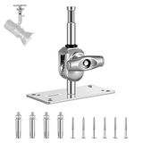 Neewer 6,5 inch wandmontage babypin 5/8" stud met 360° draaibare kogelkop en 10 schroeven