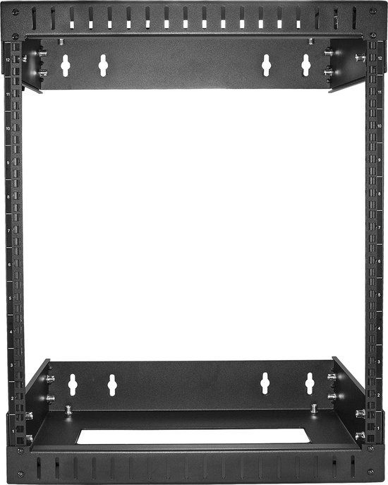 StarTech.com 12U Wandmontage Server Rack - Zwart - Tot 20" Diep