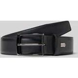 LLOYD Leren Riem Thin Leather Belt W85 Black Zwart