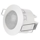 EMOS - Infrarood bewegingsmelder inbouw voor binnen - bereik 3 m, detectiebereik 6 m/360 ° - instelbare lichtduur en gevoeligheid 3-2000 lux - ideale installatiehoogte 2,2-4 m - wit