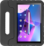 HappyCase Kinder Tablethoes Geschikt voor Lenovo Tab M10 Gen 3 (10.1) | Kindvriendelijke Hoes | Beschemhoes | Kinderhoes | met Handvat en Standaard | Zwart