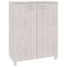 VidaXL Schoenenkast HAMAR 85x40x108 cm Massief Grenenhout Wit