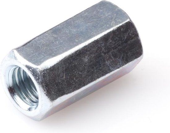 Hoenderdaal Fasteners Hoenderdaal Verbindingsmoer M24x72mm Zeskant Metaal 25 Stuks