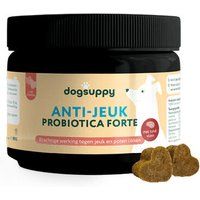 DogSuppy Anti-Jeuk Probiotica - Met rund - 100% natuurlijk - 60 heerlijke snoepjes - Bij Gevoelige Huid, Krabben, Poten likken en Allergieën - Ondersteunt Gezonde Darmflora, Rustige Huid & Natuurlijke Balans - Aanbevolen door Dierenartsen