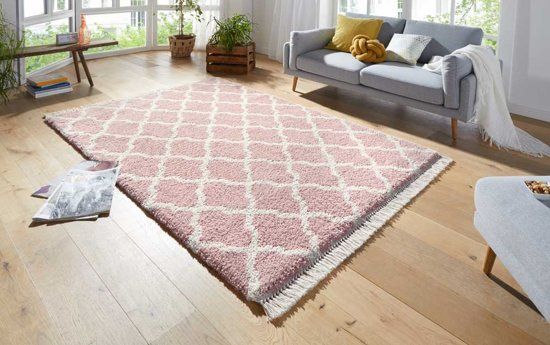 Mint rugs Hoogpolig Vloerkleed Pearl 103327 160x230 cm Crème & Wit