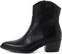 Tamaris Bottes de cow-boy cuir noir femme