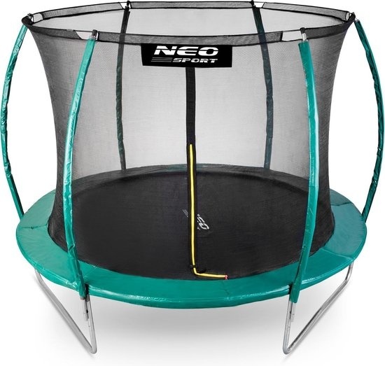 Viking Choice Trampoline groen 312 cm - met gebogen net & ladder - max 150 kg