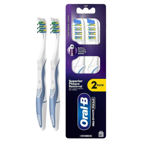 Oral-B Pro-3D White Pulsar batterij-aangedreven tandenborstel x 2