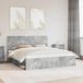 Maison Exclusive - Cadre de lit avec tête de lit en béton 180 x 200 cm Bois de pin massif