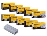 Bostitch Office 50.000 standaard nietjes, 1/4 inch lengte, volledige strip nietjes, 210/strip, 5000 per doos, 10 stuks