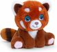 Keel Toys Pluche Rode Panda Knuffeldier - Rood/Wit - Zittend - 16 cm