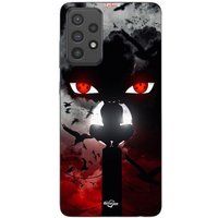 Maniacase Coque Pour Samsung Galaxy A73 Itachi Uchiwa Naruto Anime Art