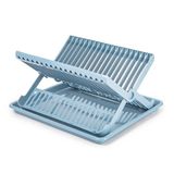 PlasticForte Afwas afdruiprek met lekbak - blauw - kunststof - 37 x 33 x 21 cm - afwassen en drogen