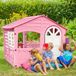 Sport1 House of Fun abri de jardin pour enfants, robuste et résistant aux intempéries, dimensions 130 x 111 x 115 cm, rose