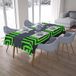 Bonamaison Tafelkleed, Anti-Mold, Sneldrogend, Waterdicht, 100% Polyester Tafellaken, Neon groene rook, 140 x 200 Cm