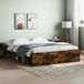 Maison Exclusive - Cadre de lit sans matelas Chêne fumé 140x200 cm