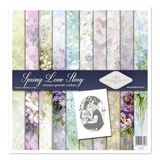 ITD Collection - Scrapbooking pack 12 x 12 inch, scrapbooking papier, decoratief papier, decoupage, kaarten maken, papierformaat - 310 x 320 mm (Spring Love Story, SLS059)