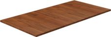 vidaXL - Wastafelblad - 100x50x1,5cm - behandeld - massief - hout - donkerbruin