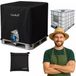 Gardlov Housse de réservoir d'eau IBC – Résistant aux UV, lavable, noir, 100 x 100 x 115 cm