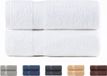 Todocama Famanu Grote badhanddoeken 100% katoen 550 gsm extra zacht absorberend en sneldrogend 100 x 150 cm wit (2 stuks)