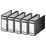 Leitz Kwaliteitsordner 180° A5 liggend, 5-pack, zwart, 80 mm rug