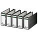 Leitz Kwaliteitsordner 180° A5 liggend, 5-pack, zwart, 80 mm rug