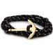 LGT JWLS Lookinggoodtoday Goudkleurige anker armband polyester koord