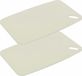 Excellent Houseware Planche à découper - 2x - blanc crème - Plastique - 30 x 20 cm
