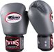 Twins Special BGVL-3 Serie Leren Bokshandschoenen Grijs 16oz