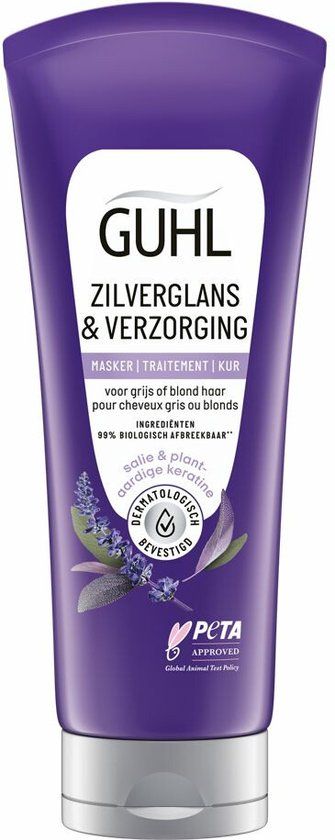 Guhl Zilverglans & Verzorging Anti-Geel Haarmasker - 200 ml