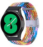 By Qubix Qubix - Braided nylon bandje - Multicolor Spring - geschikt voor Huawei Watch 5 - 46mm