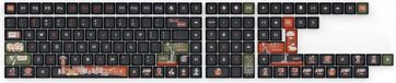 Keychron Set de touches pour claviers mécaniques, disposition US ANSI, MDA Dye-Sub PBT, ensemble complet, New York (140 touches)