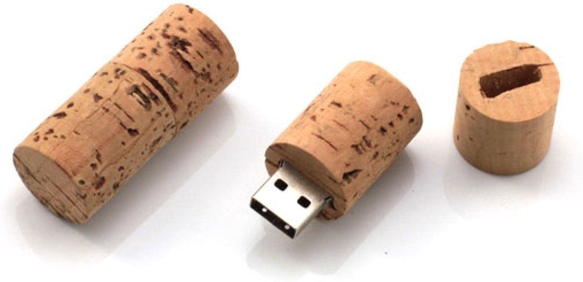 Kurk Wijnfles USB-stick - 8 GB