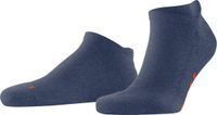 FALKE Keep Warm kort eenkleurig wol sneakersokken enkelsokken unisex blauw - maat 46-48