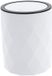 Tendance Diamond Bathroom Bin - White - Plastic - 2L