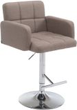 CLP Los Angeles Barkruk - Taupe - Stof