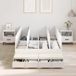 Maison Exclusive - Cadre de lit avec rangement, blanc, 120 cm, bois composite