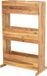 MCW Jardinière étagère MCW-L20, bac à fleurs carré surélevé, 115x71x40cm extérieur acacia MVG-certifié, 3 rangées marron