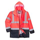 Portwest S768 Hi-Vis Executive 5-in-1 Jack, Rood/Marine, Grootte XXL