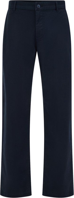 WE Fashion Heren regular fit broek met elastieke broekband