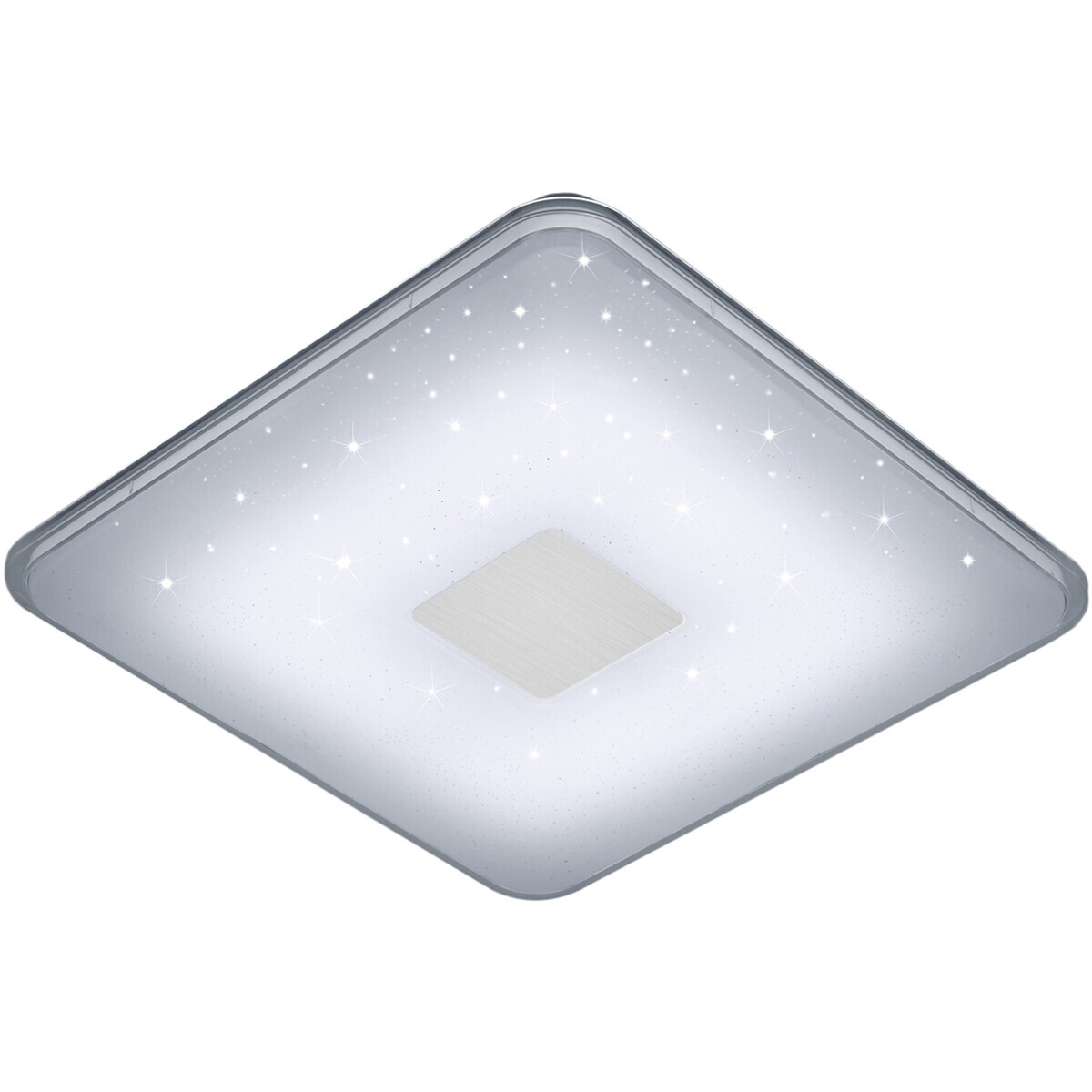 BES LED LED Plafondlamp - Trion Sumoran - 30W - Aanpasbare Kleur - Dimbaar - Afstandsbediening - Vierkant - Mat Wit - Acryl