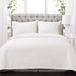 Lush Decor Quilt Diamond Patroon Solid 3 Stuk Oversized Beddengoed Deken Bedsprei Set, 100% Katoen, Wit, King